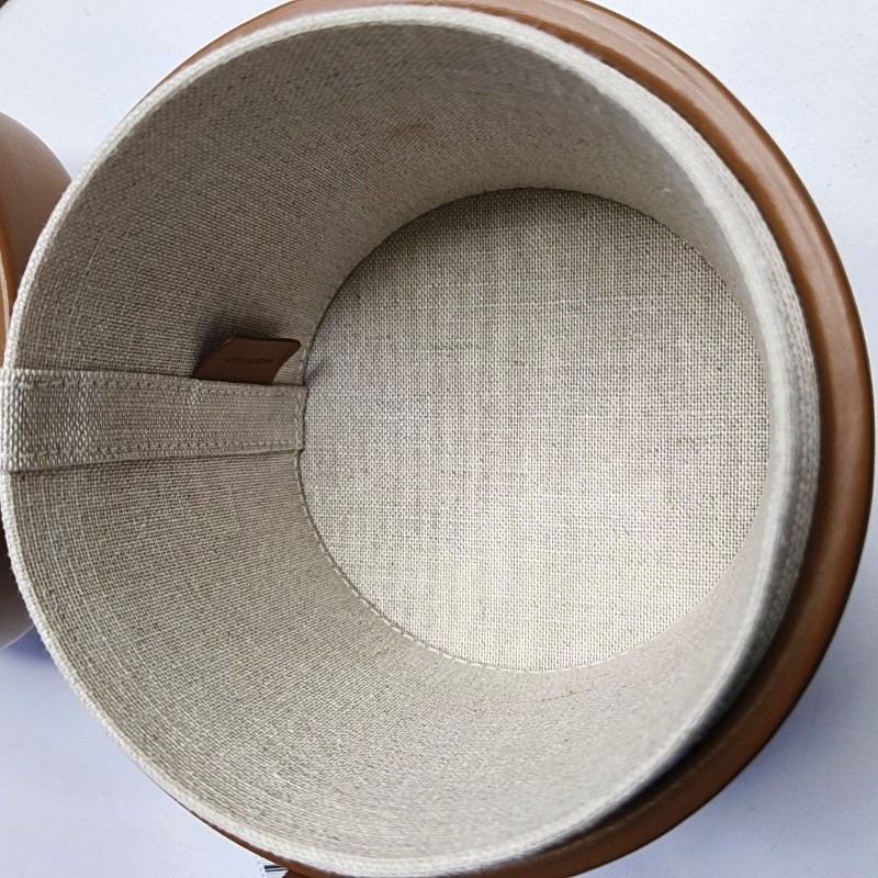 CELINE TRIOMPHE 小號 棕色織物凱旋門斜挎包單肩包 金色五金 9.9新-6