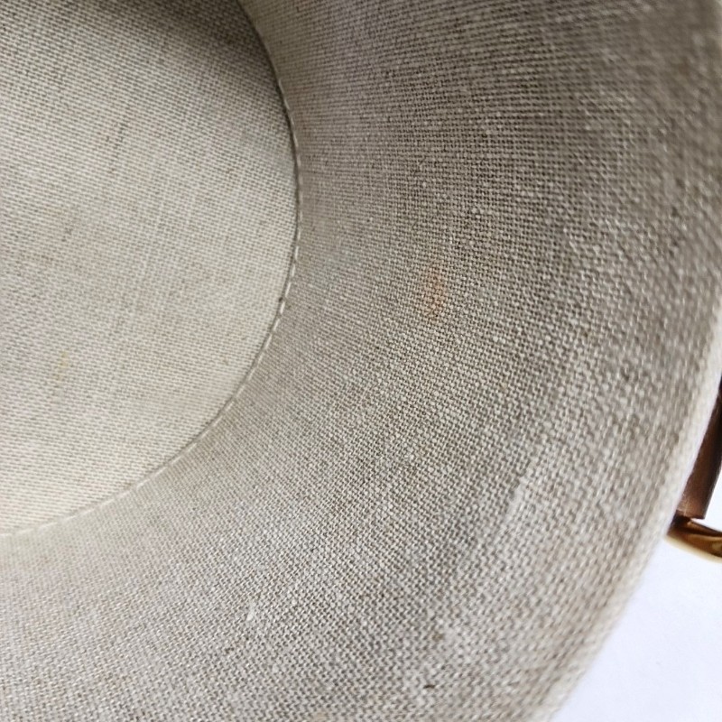 CELINE TRIOMPHE 小號 棕色織物凱旋門斜挎包單肩包 金色五金 9.9新-8