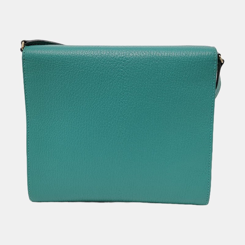 HERMES Cinhetic 絲絨綠Chevre Mysore山羊皮
斜挎包單肩包 金色五金 D刻 可拆卸肩帶-4