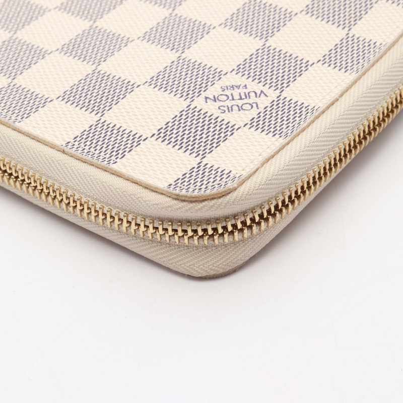 路易威登 Zippy Organizer 錢包 N60012 Damier Azur 帆布 白色 二手 女士-5