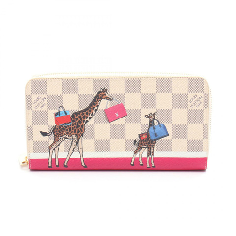 路易威登 Zippy Around 長版皮夾 N60058 Damier Azur 白色 二手 女士 LV