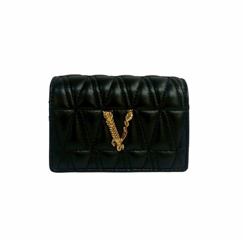 【美收精品】Versace黑色皮革小肩背包 4-358