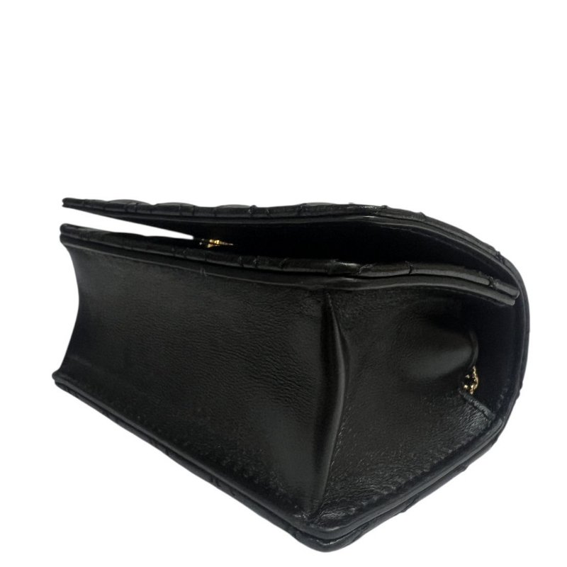 【美收精品】Versace黑色皮革小肩背包 4-358-9