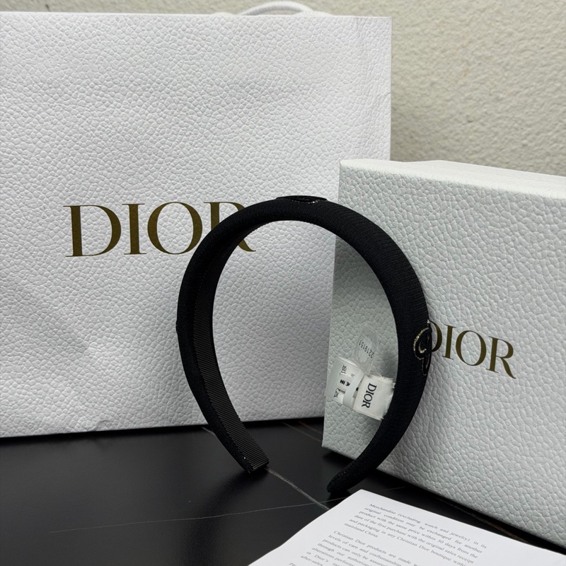 DIOR CD心形圖案 發箍-0