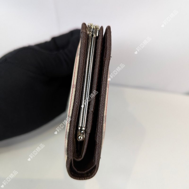 莉亞精品♡Burberry 經典格紋零錢袋短夾 近新閒置-6