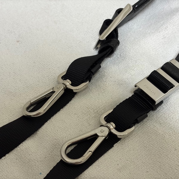 PRADA SAFFIANO TRAVEL 肩背包斜背包 2VH063皮革黑色 二手男款-18