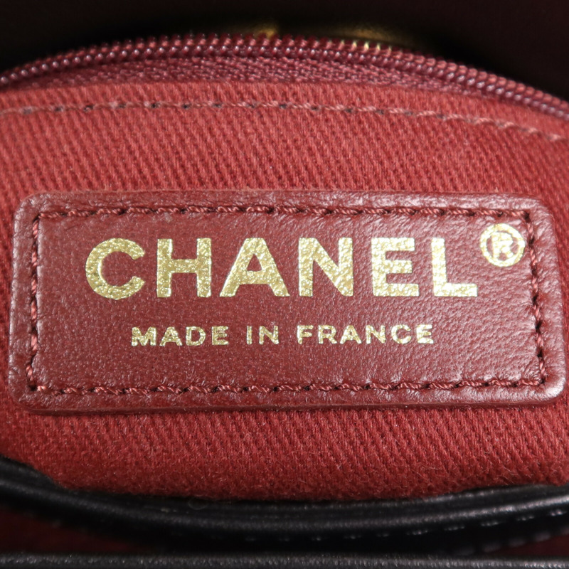 CHANEL 牛皮皮革Chain Shoulder Bag金扣鏈帶肩背袋-5