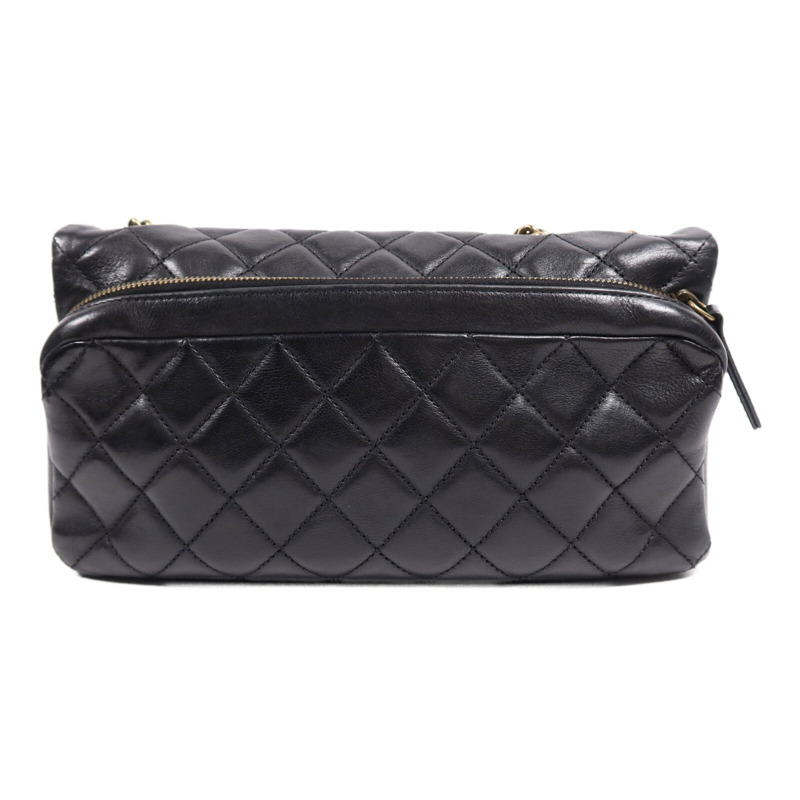 CHANEL 牛皮皮革Chain Shoulder Bag金扣鏈帶肩背袋-1