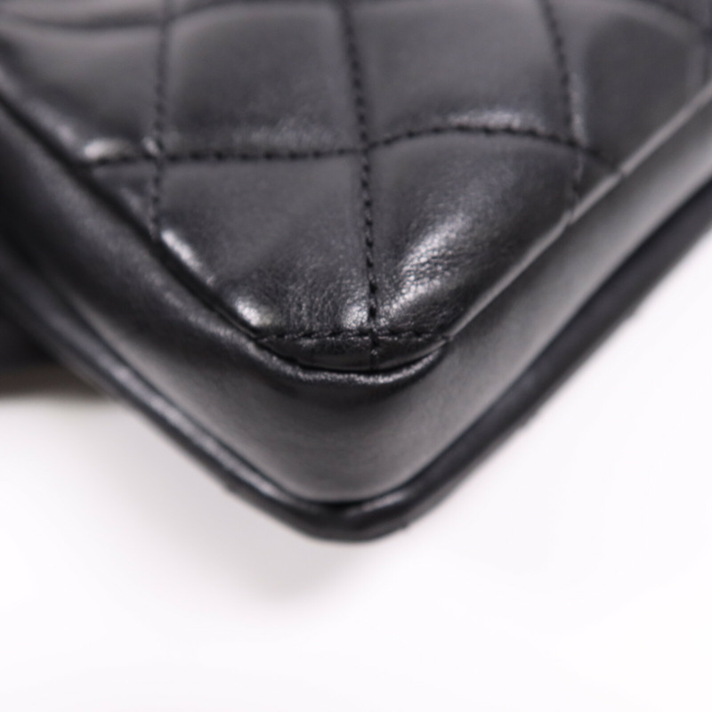 CHANEL 牛皮皮革Chain Shoulder Bag金扣鏈帶肩背袋-10