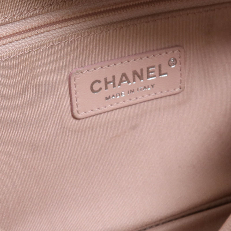 CHANEL 羊皮皮革Chain Shoulder Bag銀扣鏈帶肩背袋-15