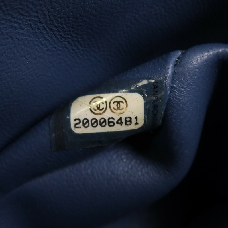 CHANEL 羊皮皮革Mini Classic 17銀扣鏈帶肩背袋-6