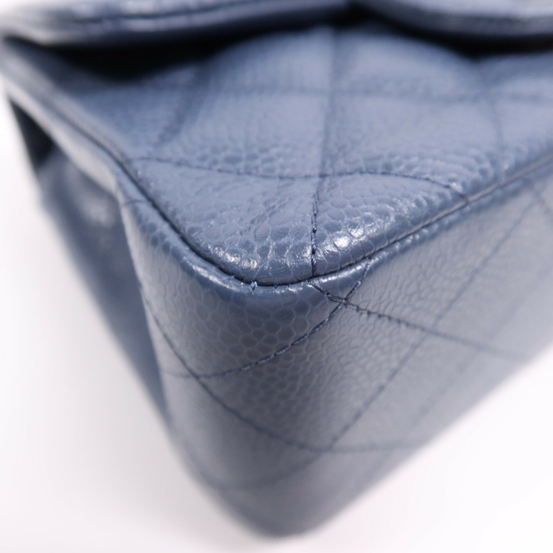 CHANEL 羊皮皮革Mini Classic 17銀扣鏈帶肩背袋-9