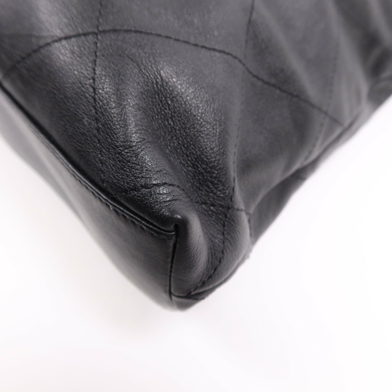 CHANEL 牛皮皮革Tote Bag金扣鏈帶手挽袋-4