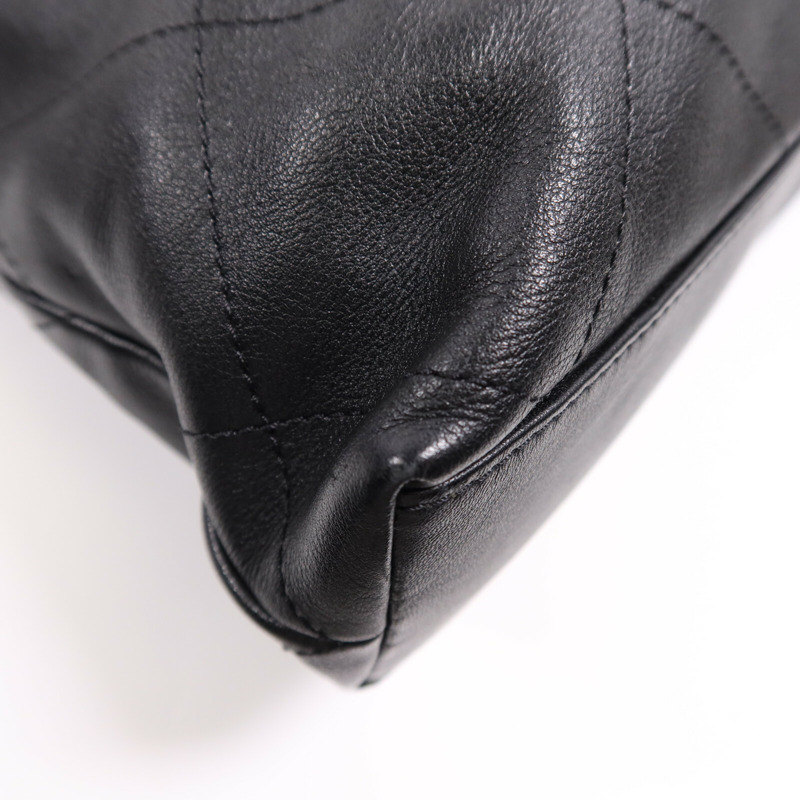 CHANEL 牛皮皮革Tote Bag金扣鏈帶手挽袋-5