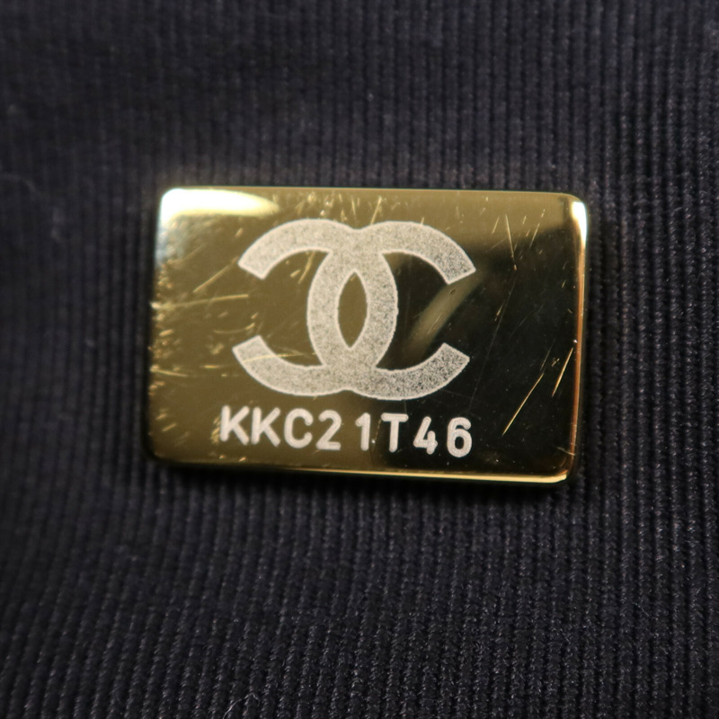 CHANEL 牛皮皮革Tote Bag金扣鏈帶手挽袋-14