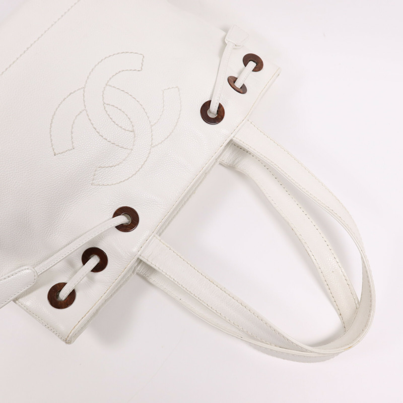 CHANEL 牛皮皮革Vintage Shoulder Bag金扣肩背袋-7