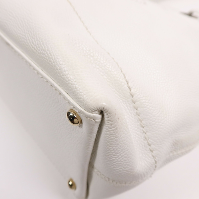 CHANEL 牛皮皮革Vintage Shoulder Bag金扣肩背袋-9