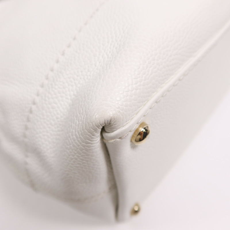 CHANEL 牛皮皮革Vintage Shoulder Bag金扣肩背袋-10