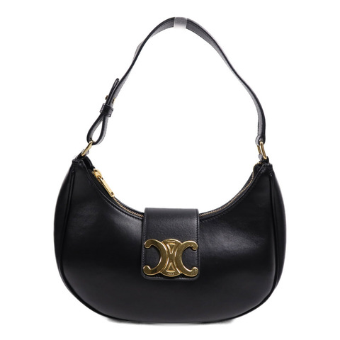 CELINE 牛皮皮革Ava金扣肩背袋