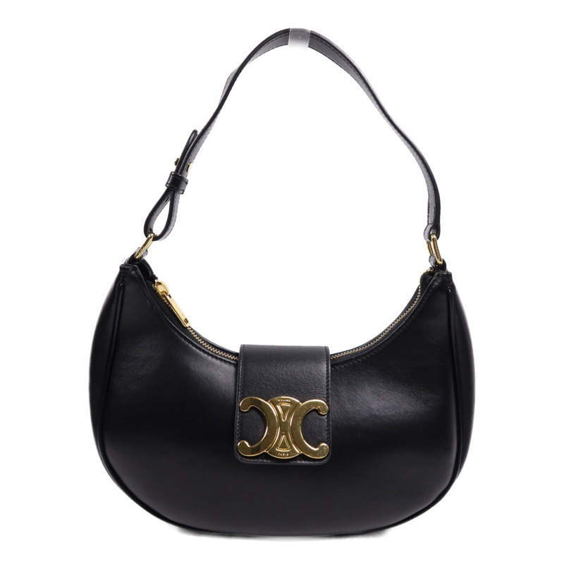 CELINE 牛皮皮革Ava金扣肩背袋-0