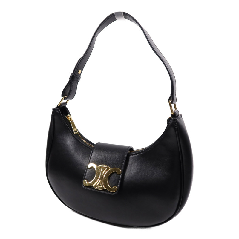 CELINE 牛皮皮革Ava金扣肩背袋-2