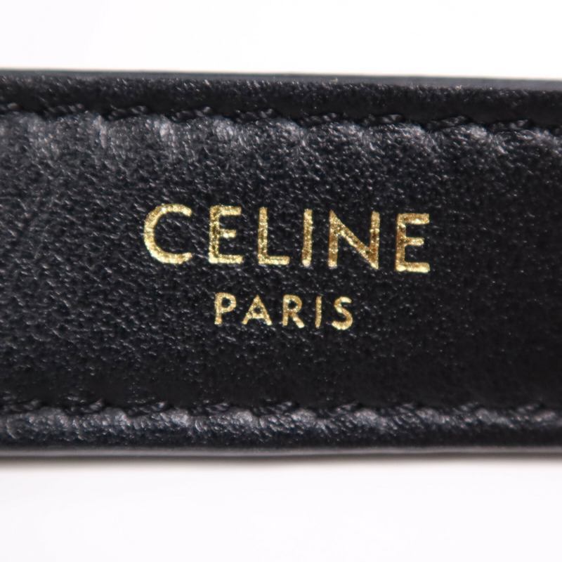 CELINE 牛皮皮革Ava金扣肩背袋-6