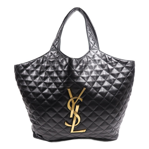 YVES SAINT LAURENT 羊皮皮革Icare Maxi金扣手挽袋