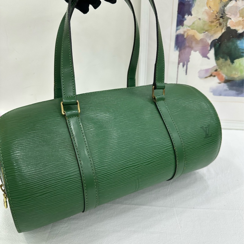 LV / Louis Vuitton papillon epi 路易威登LV水波紋子母包圓筒包巴比倫 沒子袋了-5