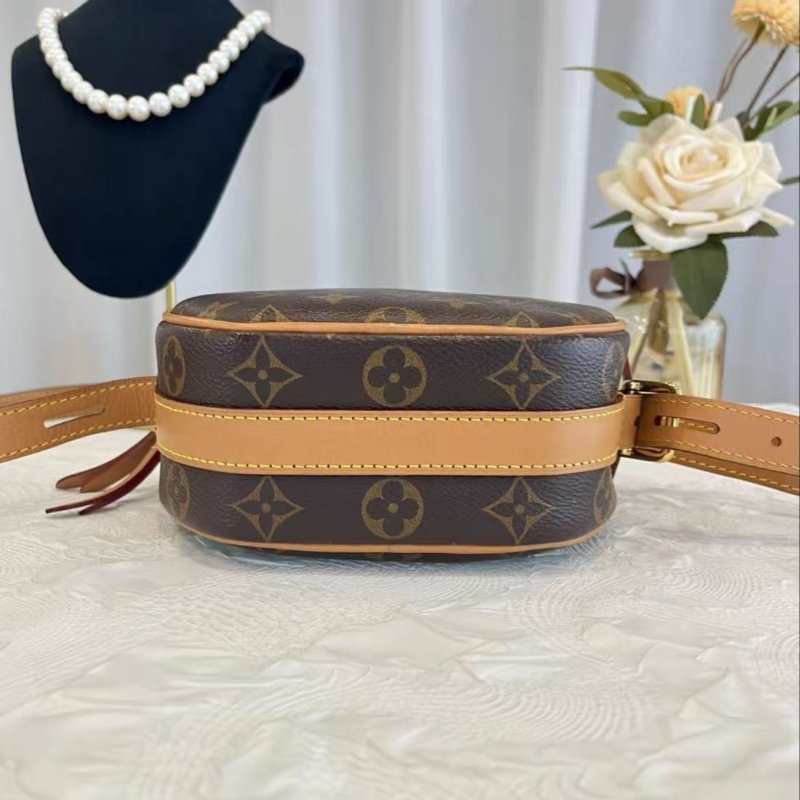 LV 經典老花軟圓餅小號 17*18*7 98新配件塵袋-5