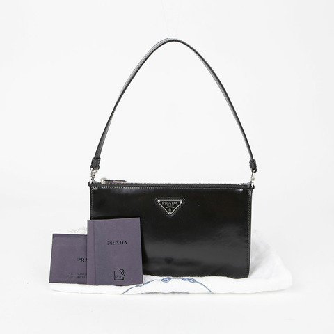 PRADA 1BC155 三角形標誌迷你肩背包