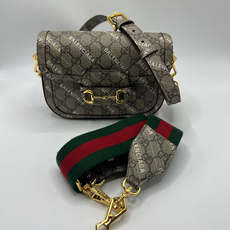 Gucci古驰 1995马鞍包巴黎世家联名-6