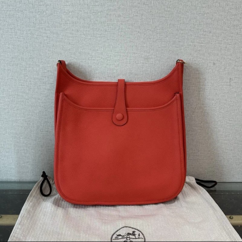 HERMES 金扣伊芙琳29肩背斜背包 29*30*9 99新 配件塵袋-5