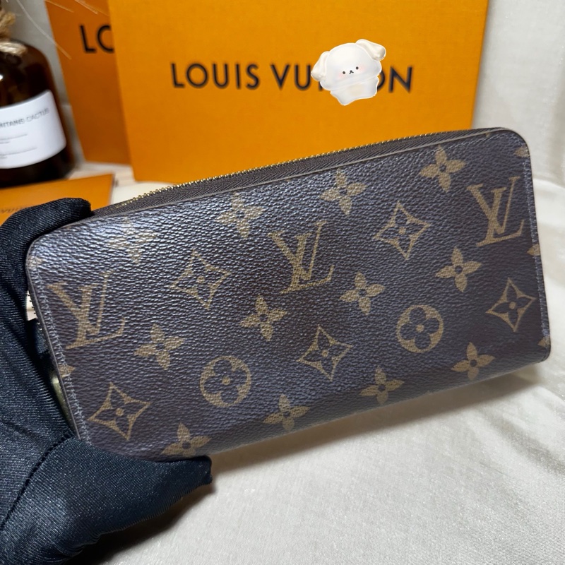 LV經典老花發財長夾 晶片款-10
