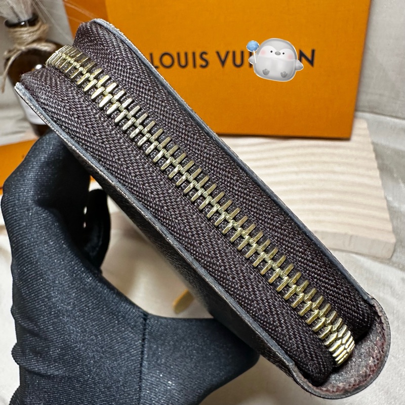 LV經典老花發財長夾 晶片款-11