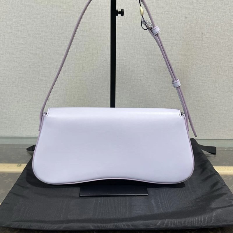 CELINE Lola紫色銀扣手提腋下包29*12*5 98新配件塵袋-5