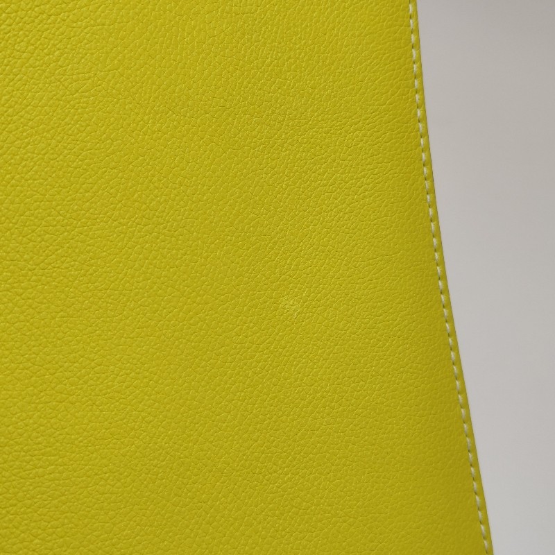 Hermes Roulis23純色豬鼻子斜挎包單肩包vercolor牛皮銀扣9R酸橙黃C刻-15