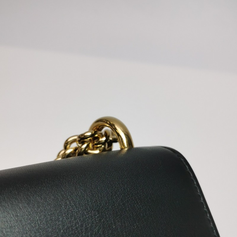 Gucci Padlock小號牛皮老花拼皮鎖釦單肩包-11