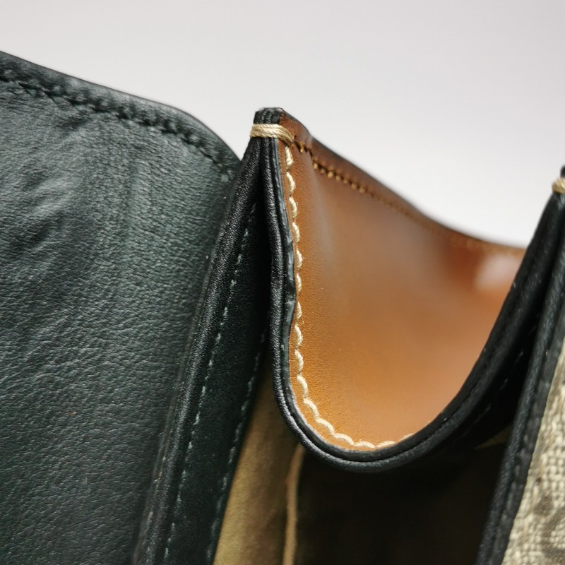 Gucci Padlock小號牛皮老花拼皮鎖釦單肩包-21