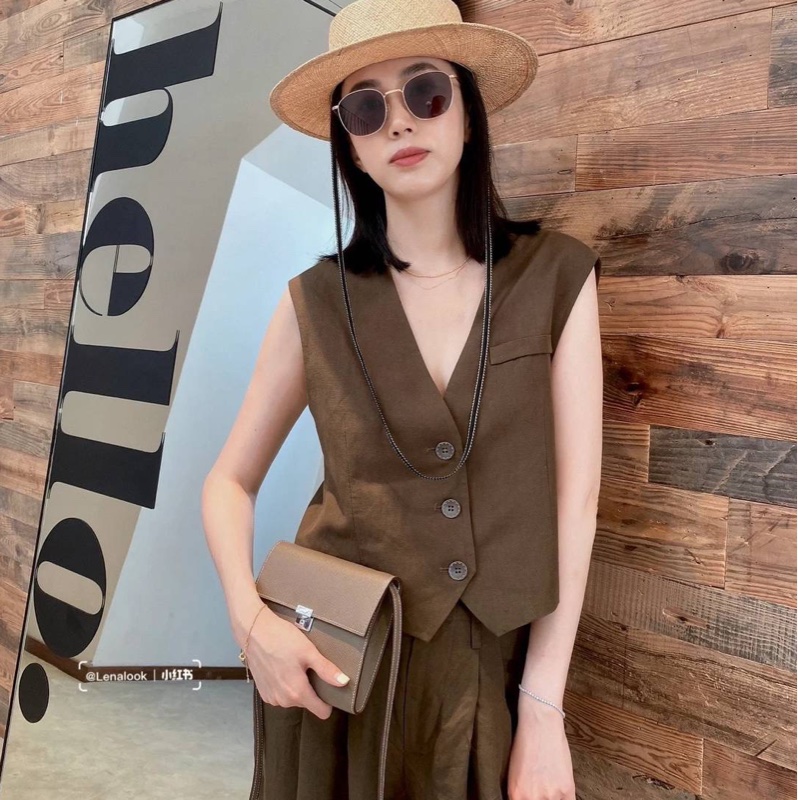 HERMES 愛馬仕 clic 16 大象灰 金扣 斜背包 肩背包 側背包 手拿包-6