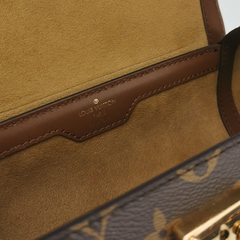 Louis Vuitton (LV)Papillon Trunk牛皮老花S-lock鎖釦圓筒包斜挎包單肩包晶片款-7