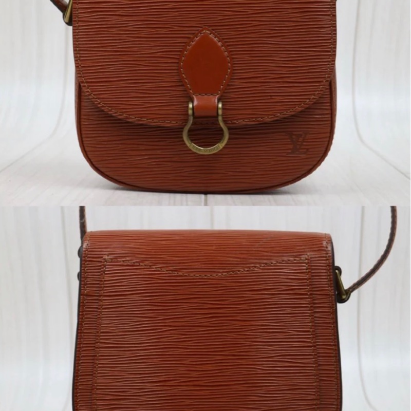 「JL精品代購」LV 焦糖色水波紋馬鞍包-2