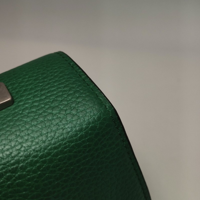 Gucci Dionysus酒神包中號牛皮竹節把手雙虎頭搭扣單肩包-17