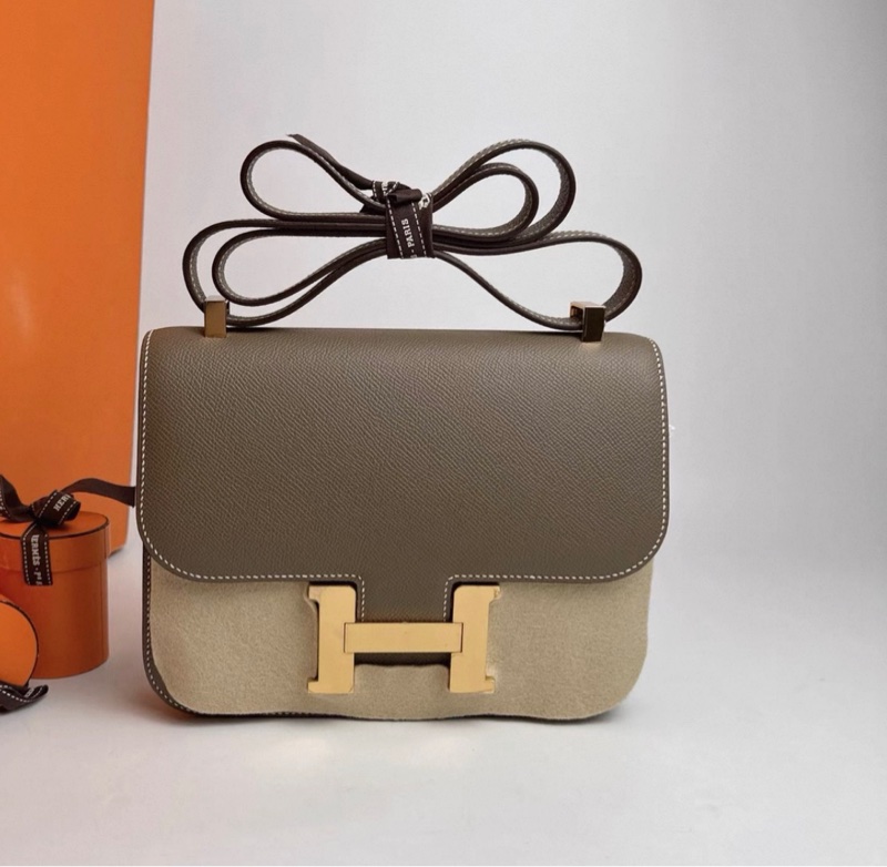 有購證🩷  愛馬仕Constance 24 大象灰 金扣 Epsom皮 U刻 全套-2