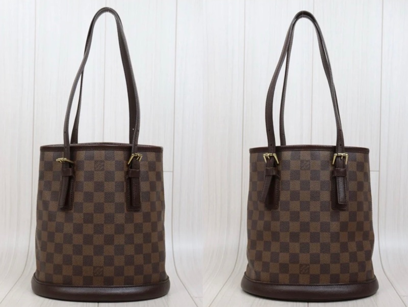 「JL精品代購」9新 LV 棋盤格 水桶包 附小包-2