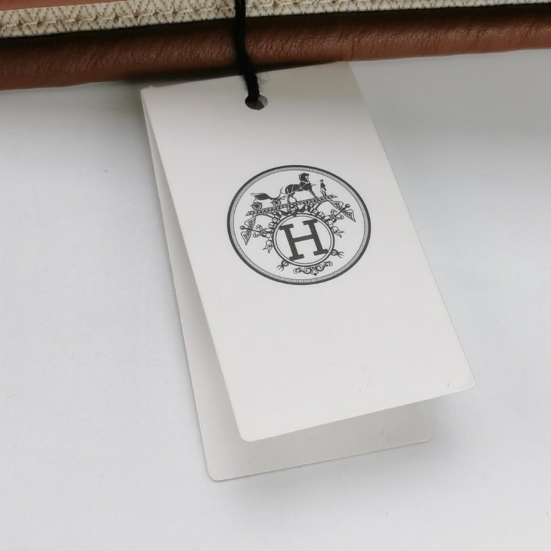 Hermes Sherwood大號置物籃手提包帆布黃色89黑色-8