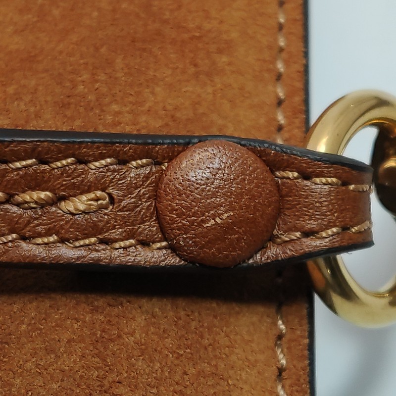 Chloe Faye蛇皮翻毛皮拼色鏈條扣飾斜挎包-9