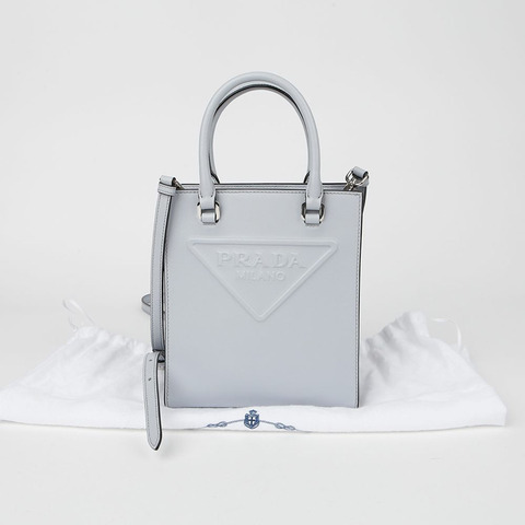 PRADA 壓花Logo手提單肩包 1BA333