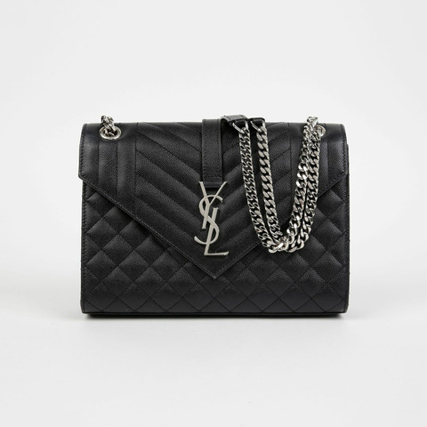 SAINT LAURENT 信封式中型鏈條單肩斜背包 487206