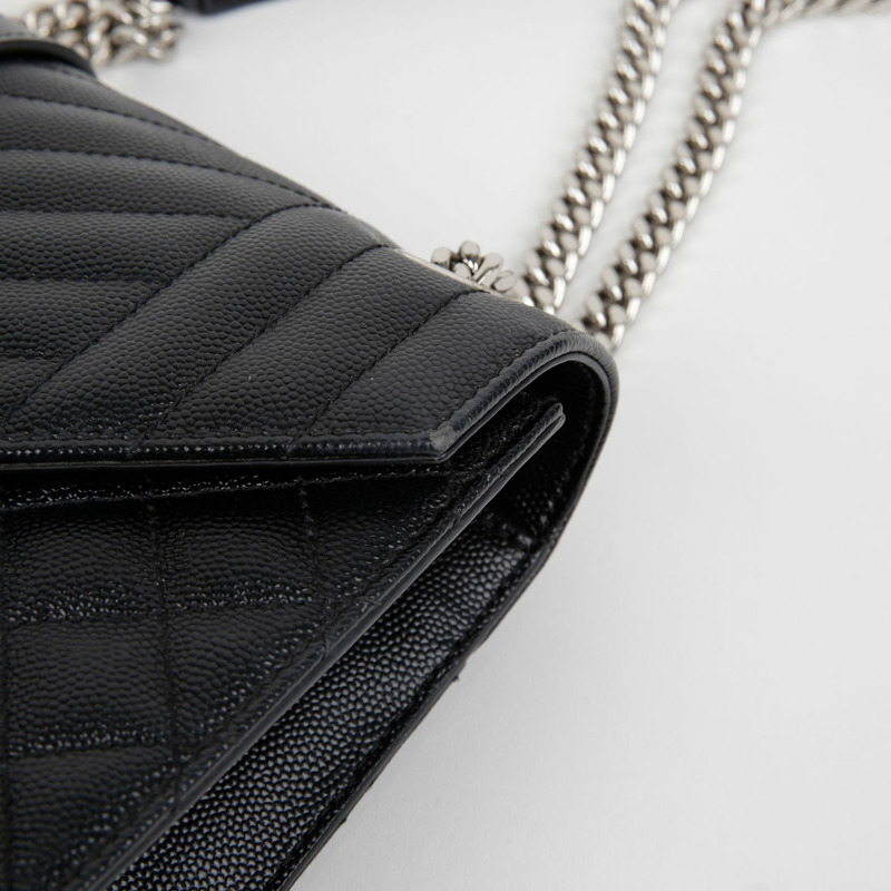 SAINT LAURENT 信封式中型鏈條單肩斜背包 487206-7