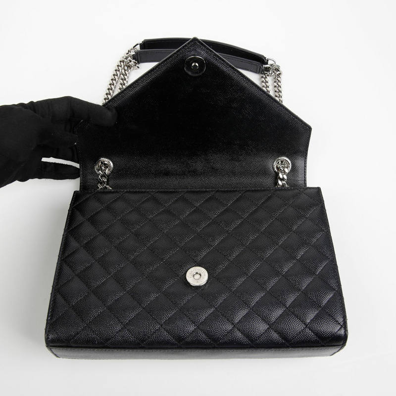 SAINT LAURENT 信封式中型鏈條單肩斜背包 487206-11